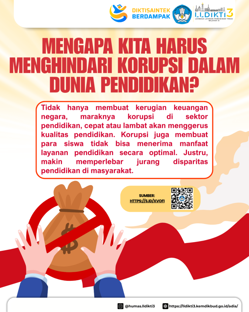 Hindari Korupsi Dalam Dunia Pendidikan